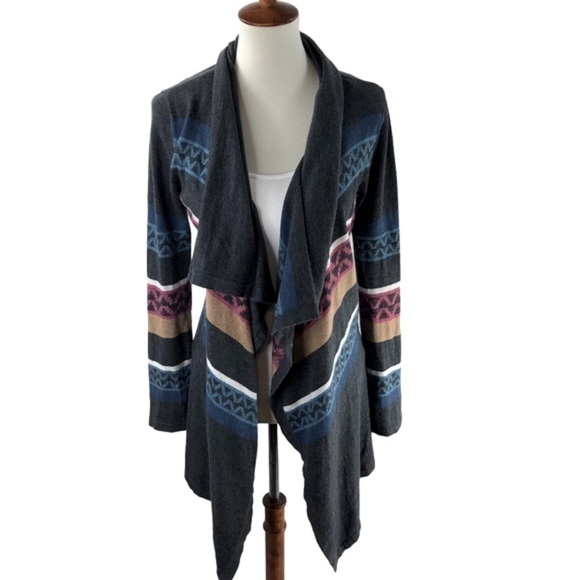 Chip & Pepper Aztec Western Cardigan Sweater Sz S/M Casual Long Cotton Blend - Picture 2 of 9